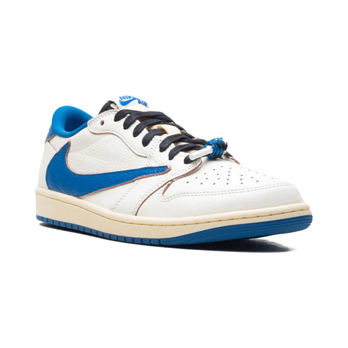 Fragment Design x Travis Scott x Air Jordan 1 Retro Low OG SP 'Sail Military Blue'(DM7866-104)