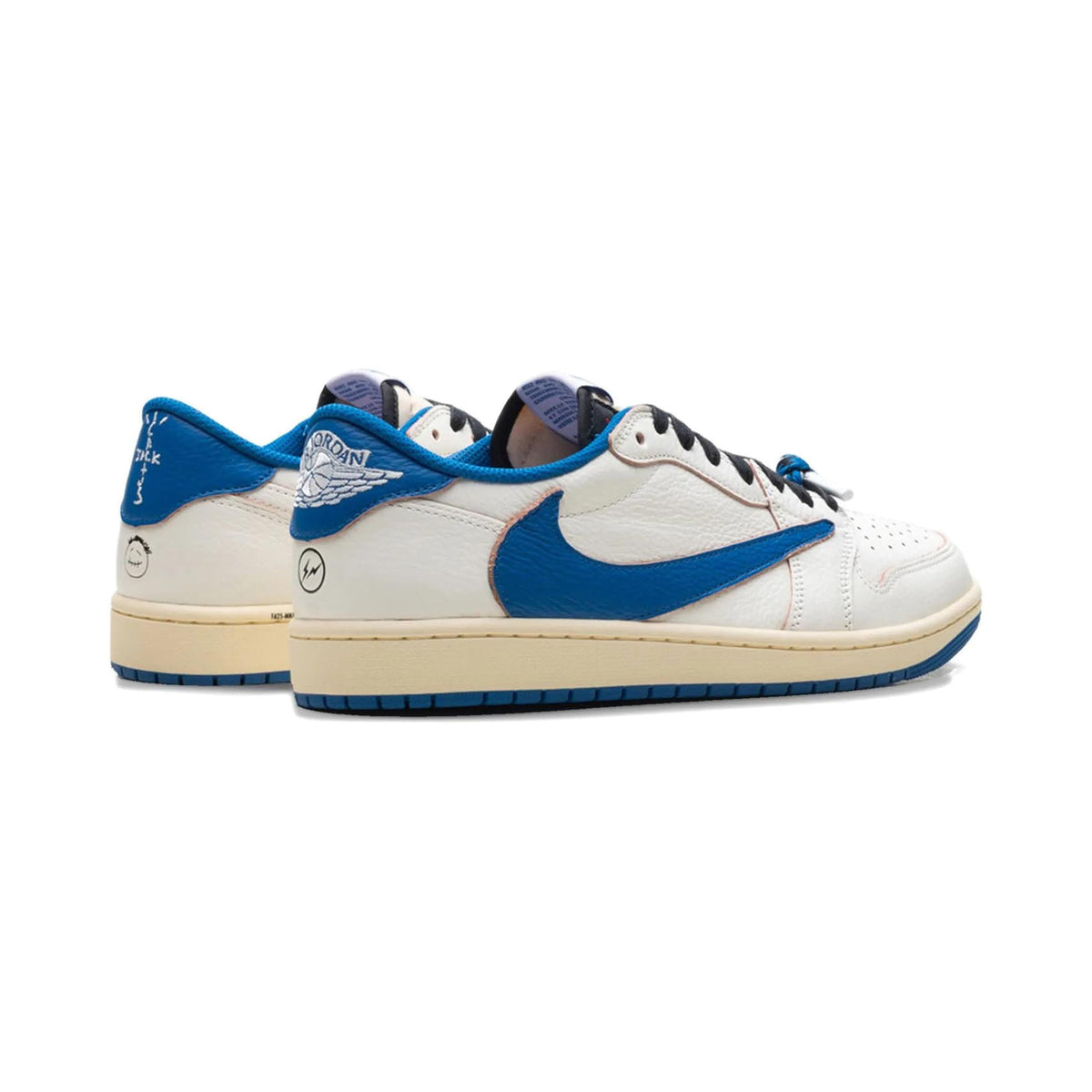 Fragment Design x Travis Scott x Air Jordan 1 Retro Low OG SP 'Sail Military Blue'(DM7866-104)