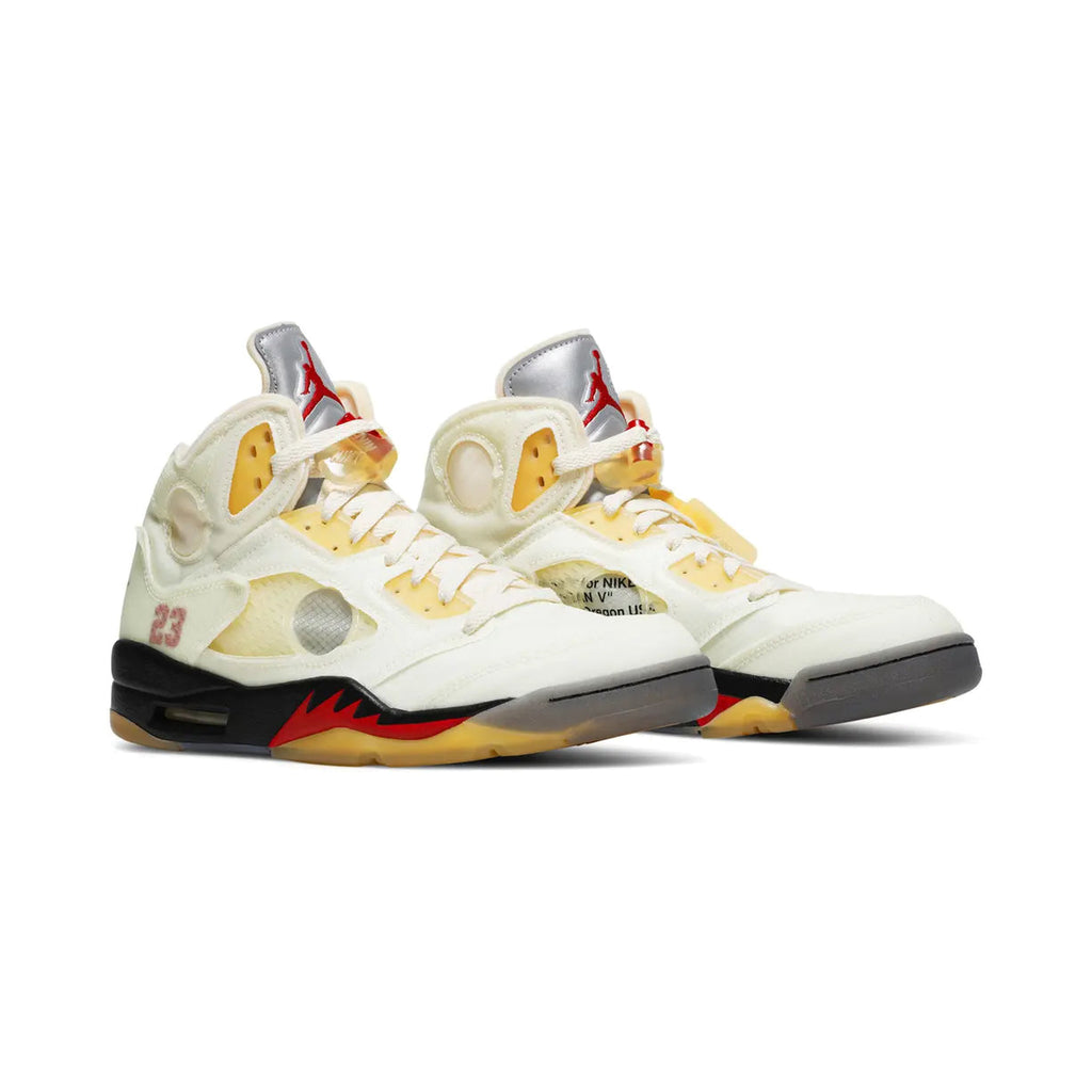 Off-White x Air Jordan 5 'Sail'(DH8565-100)